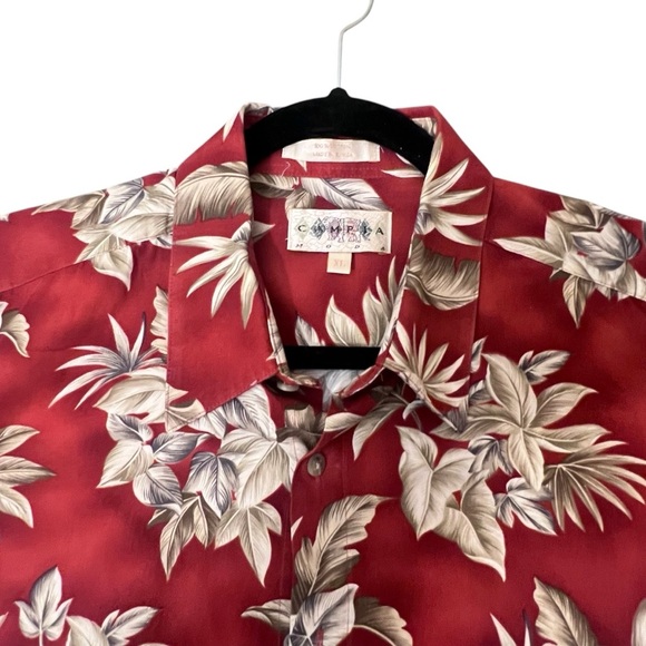 Campia Hawaiian Floral Red Shirt XL - Picture 2 of 4